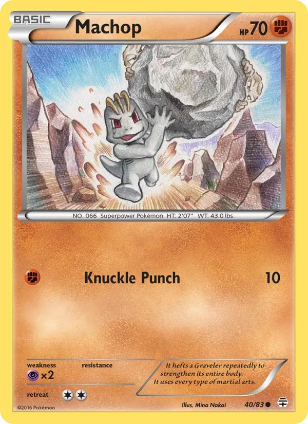Machop 40/83 Generations Pokémon card
