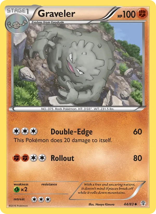 Graveler 44/83 Generations Pokémon card