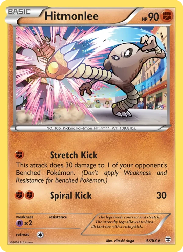 Carta Pokémon Hitmonlee 47/83 Generations