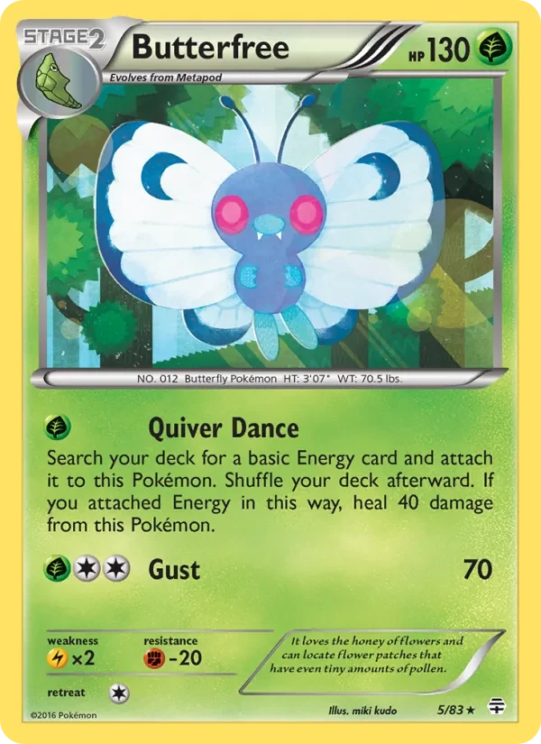 Butterfree 5/83 Generations Pokémon Karte