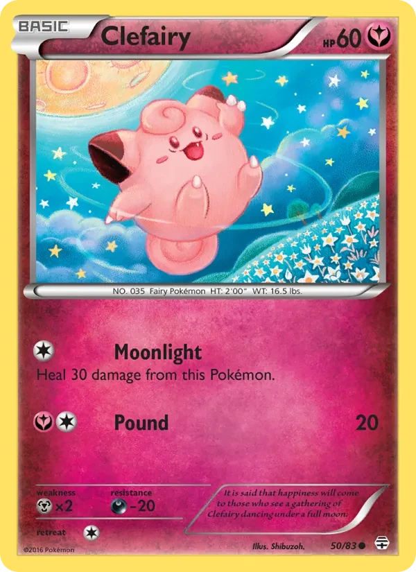 Clefairy 50/83 Generations Pokémon card