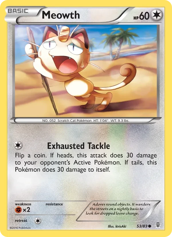 Meowth 53/83 Generations Pokémon card