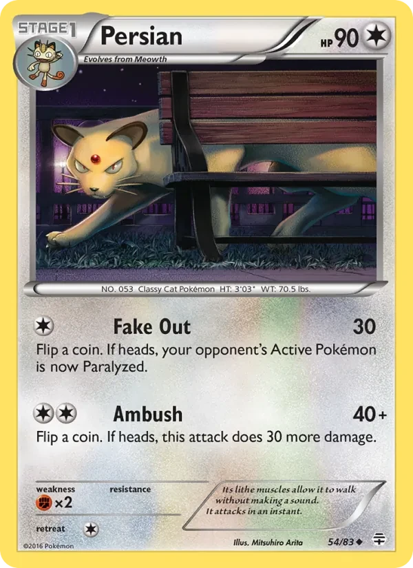 Persian 54/83 Generations Pokémon Karte