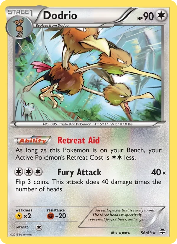 Dodrio 56/83 Generations Pokémon card