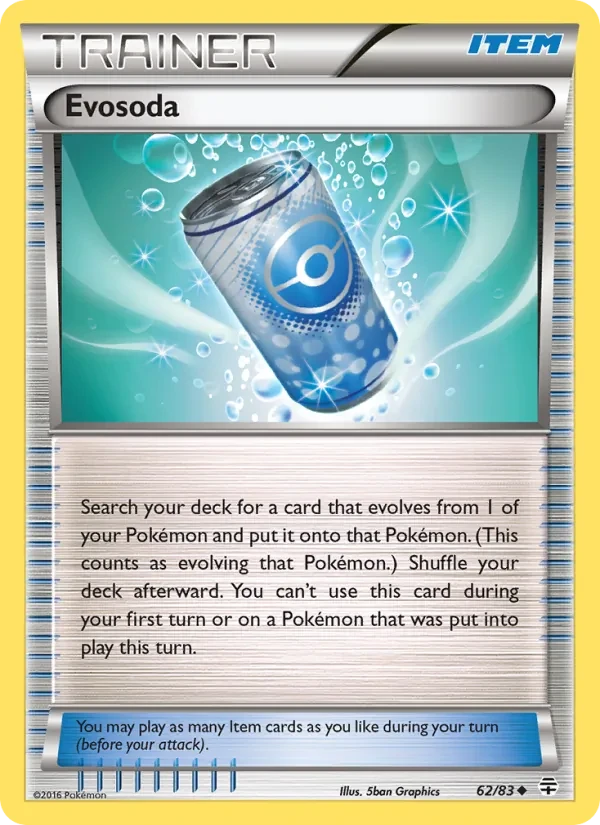 Evosoda 62/83 Generations Pokémon card
