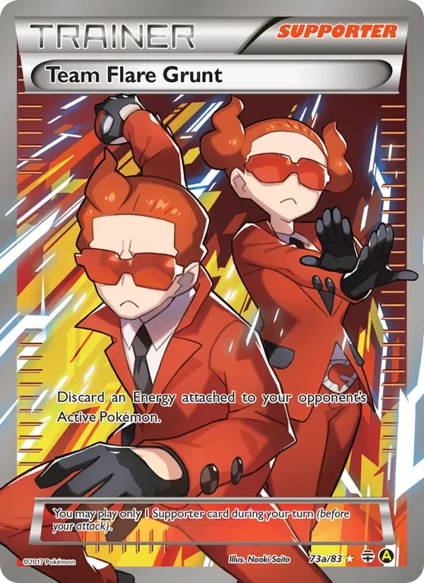 Team Flare Grunt 73/83 Generations Pokémon card