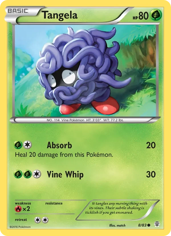 Tangela 8/83 Generations Pokémon card