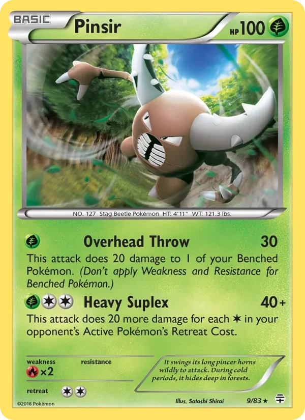Pinsir 9/83 Generations Pokémon card