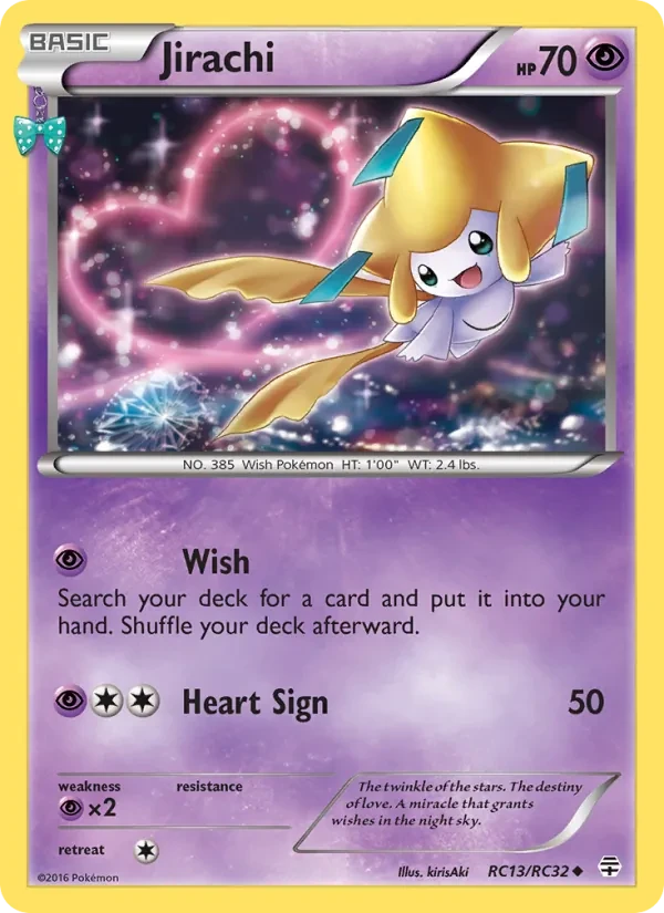 Jirachi RC13 Generations Pokémon card