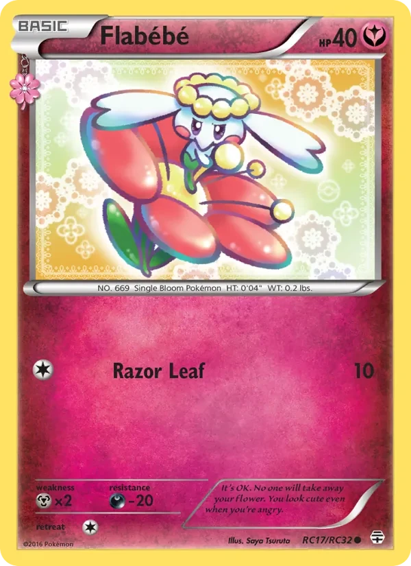 Flabébé RC17 Generations Pokémon card
