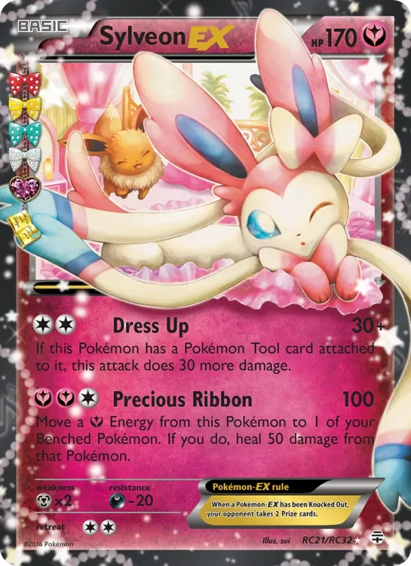 Sylveon EX RC21 Generations Pokémon Karte