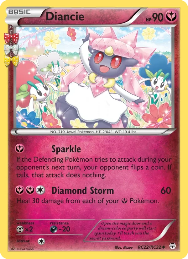 Diancie RC22 Generations Pokémon card