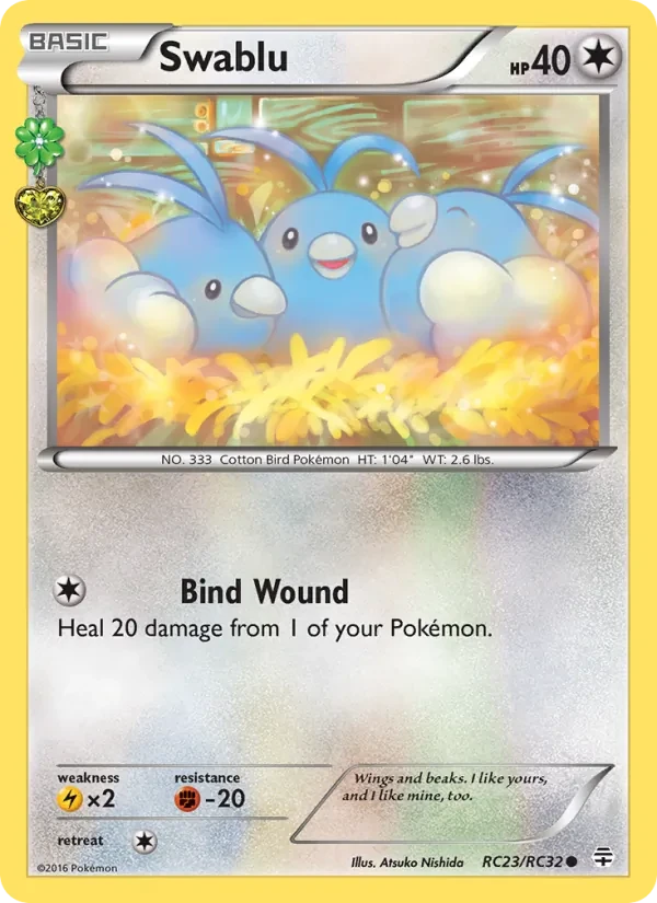 Swablu RC23 Generations Pokémon card