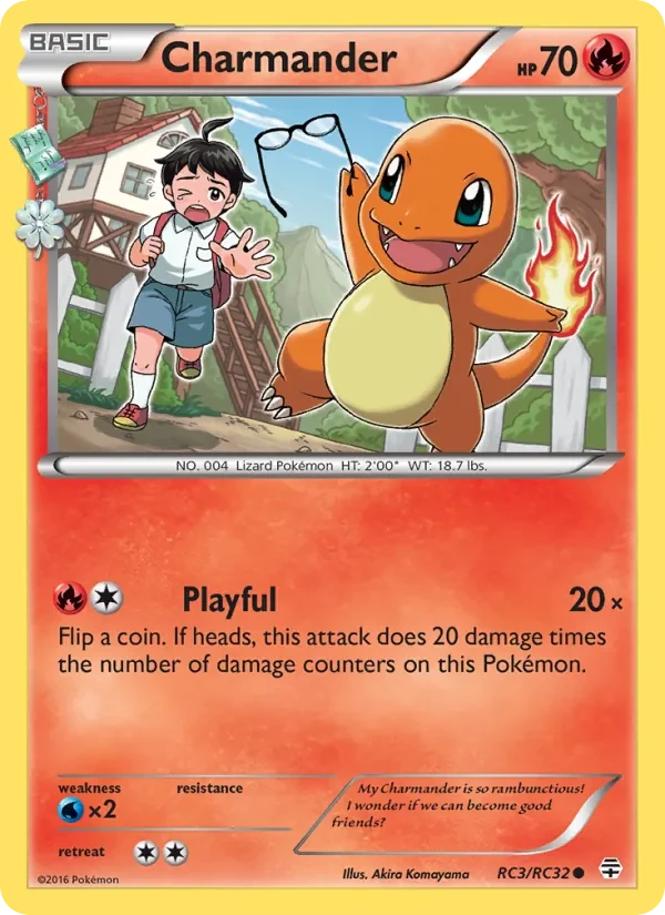 Charmander RC3 Generations Pokémon card