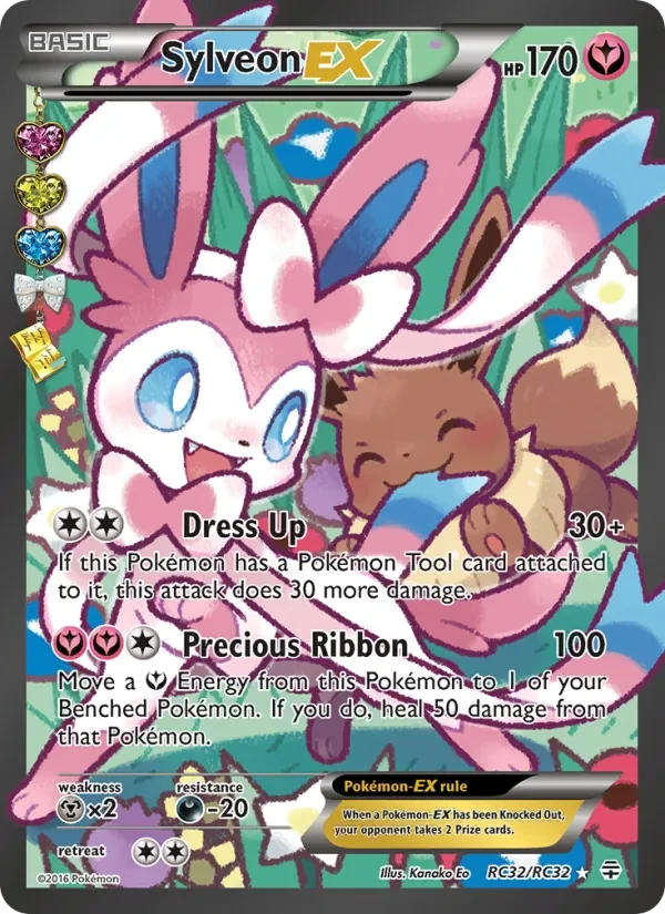 Carta Pokémon Sylveon EX RC32 Generations