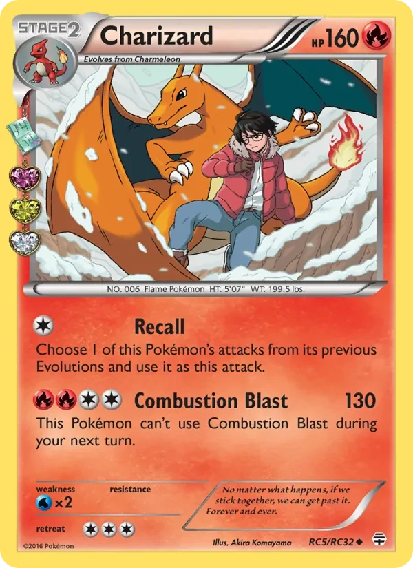 Charizard RC5 Generations Pokémon Karte