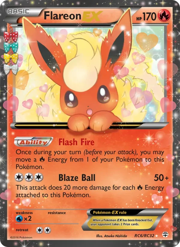 Flareon EX RC6 Generations Pokémon card