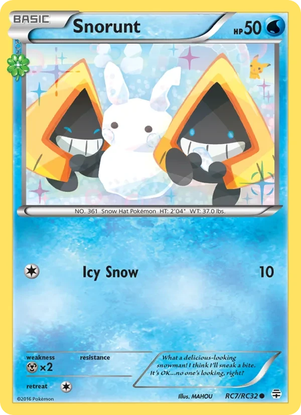 Snorunt RC7 Generations Pokémon card