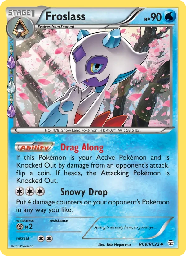 Froslass RC8 Generations Pokémon Karte