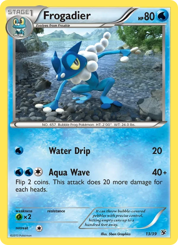 Frogadier 13/39 Kalos Starter Set Pokémon card