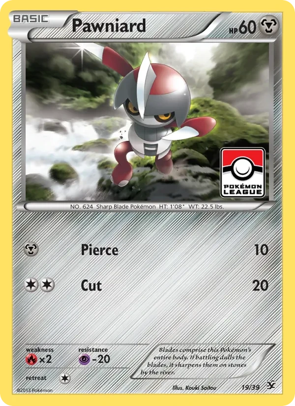 Pawniard 19/39 Kalos Starter Set Pokémon Karte