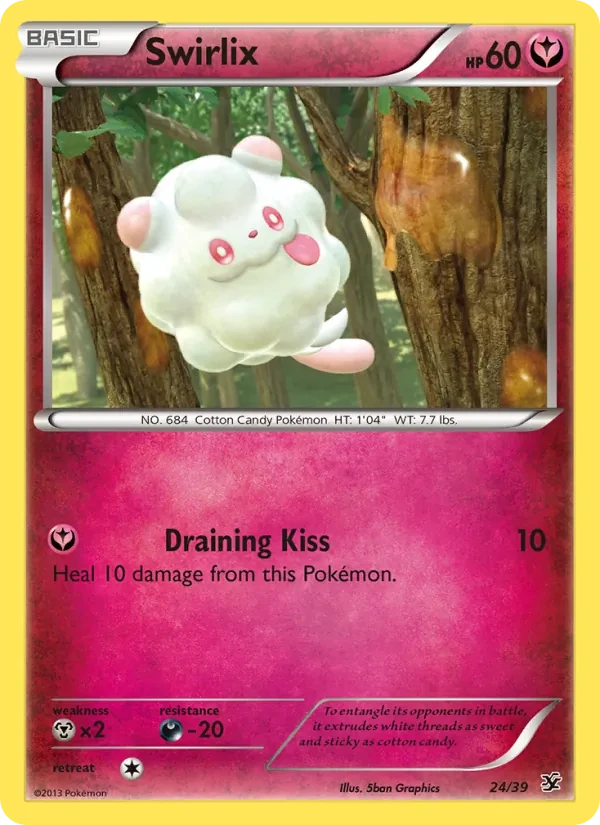 Swirlix 24/39 Kalos Starter Set Pokémon card
