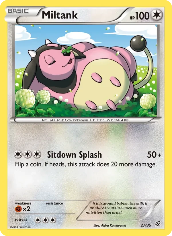 Miltank 27/39 Kalos Starter Set Pokémon card