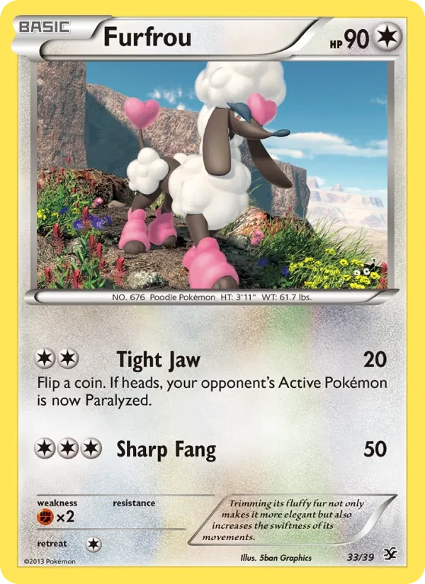 Furfrou 33/39 Kalos Starter Set Pokémon card