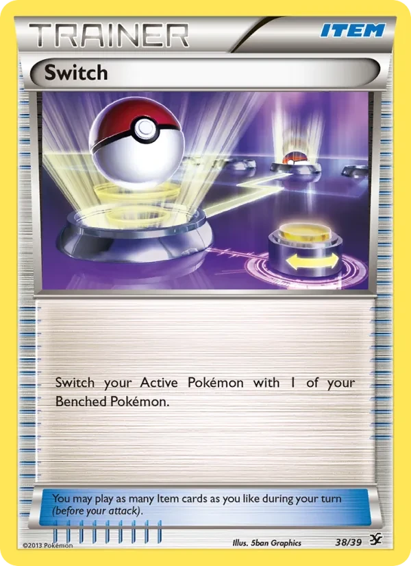 Switch 38/39 Kalos Starter Set Pokémon card