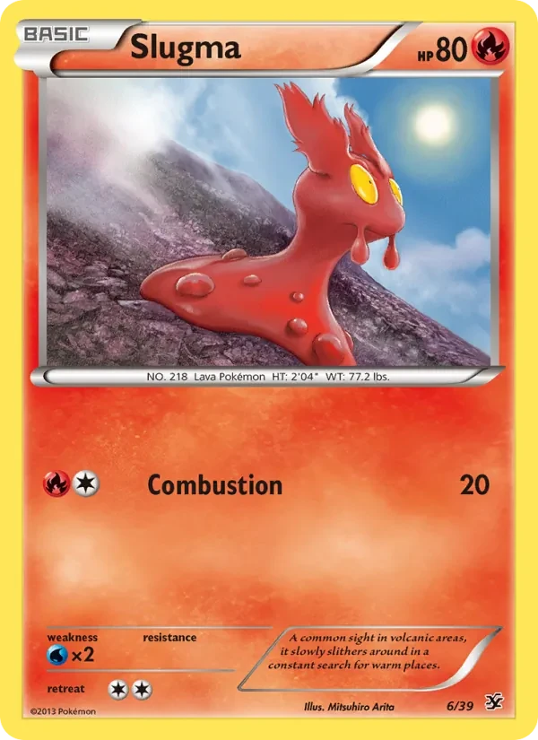 Slugma 6/39 Kalos Starter Set Pokémon card