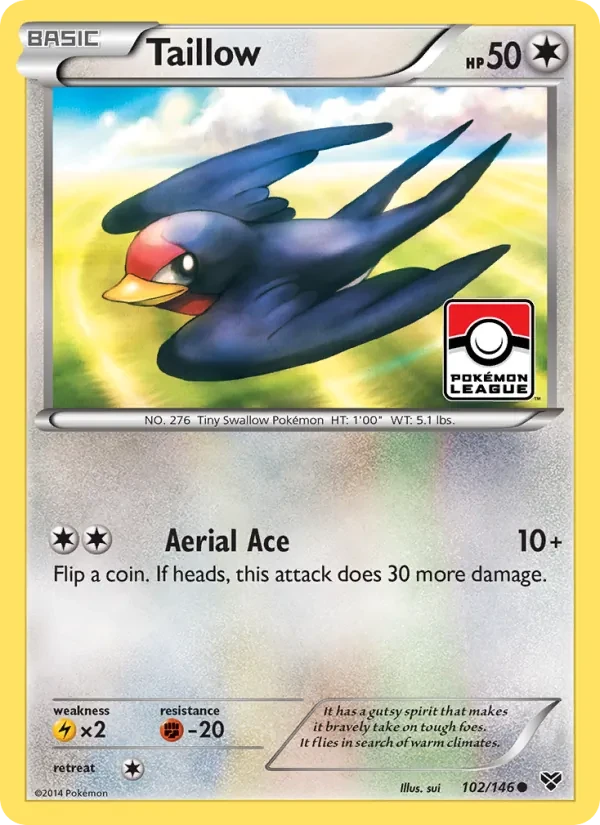 Taillow 102/146 XY Pokémon Karte