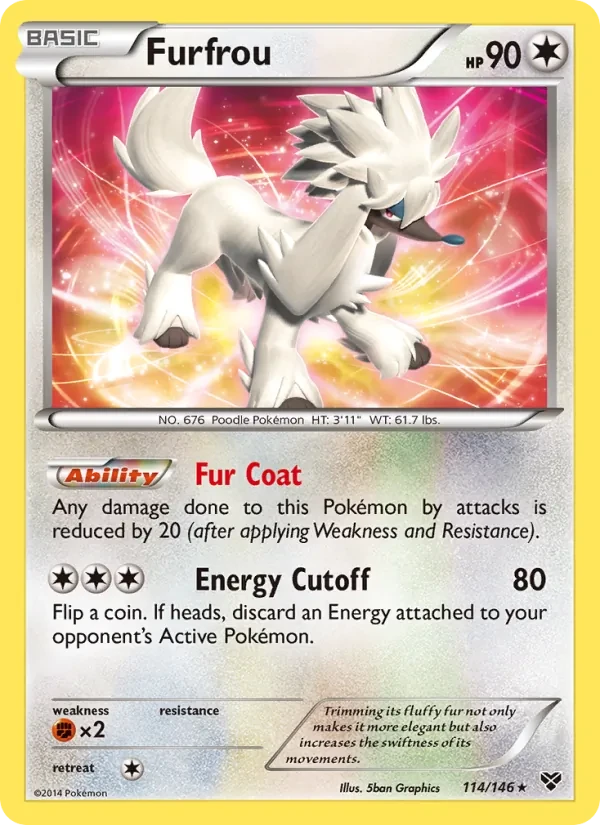 Furfrou 114/146 XY Pokémon card