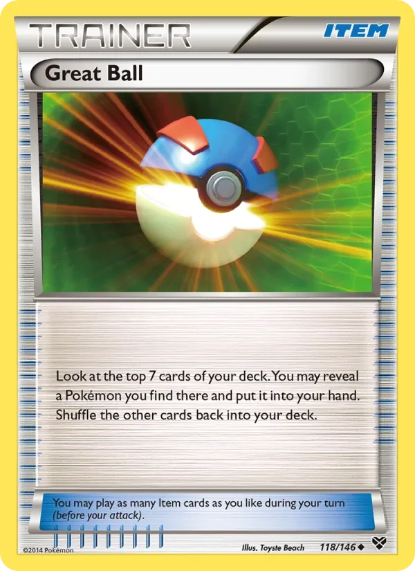 Great Ball 118/146 XY Pokémon card