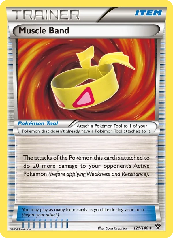Muscle Band 121/146 XY Pokémon card