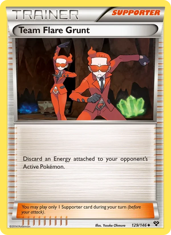 Team Flare Grunt 129/146 XY Pokémon card