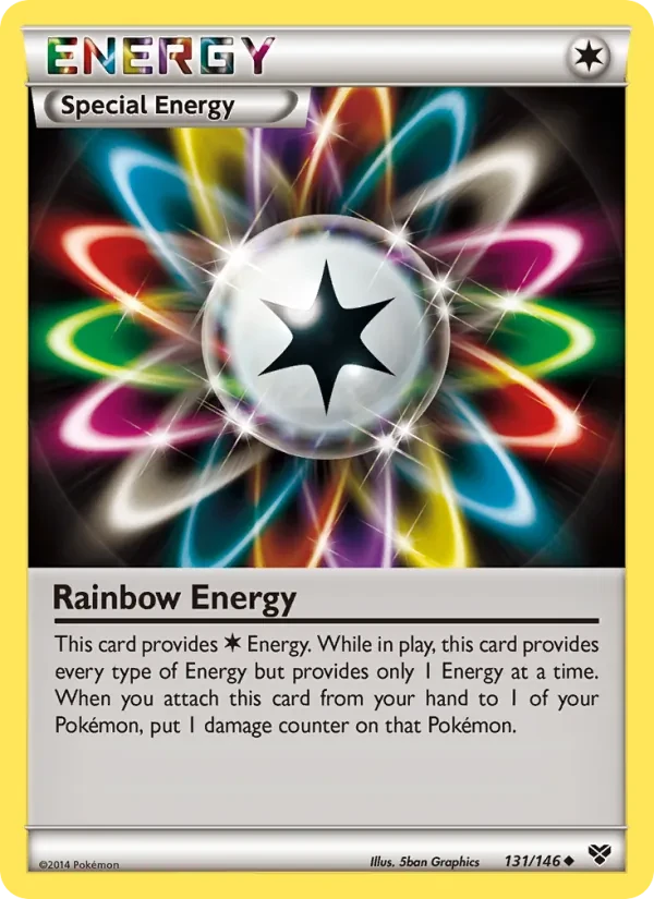 Rainbow Energy 131/146 XY Pokémon card