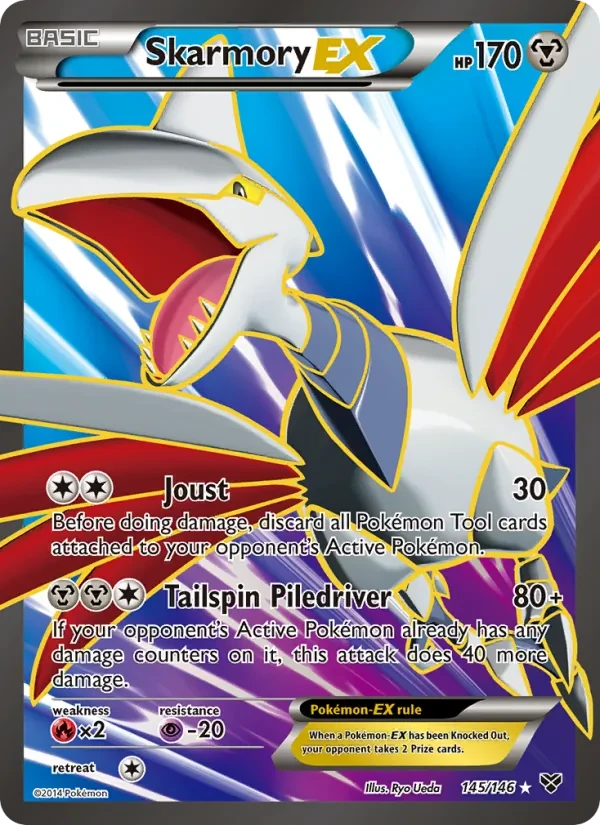 Skarmory EX 145/146 XY Pokémon card