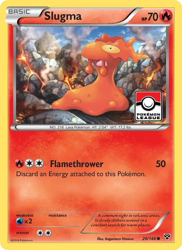 Slugma 20/146 XY Pokémon card