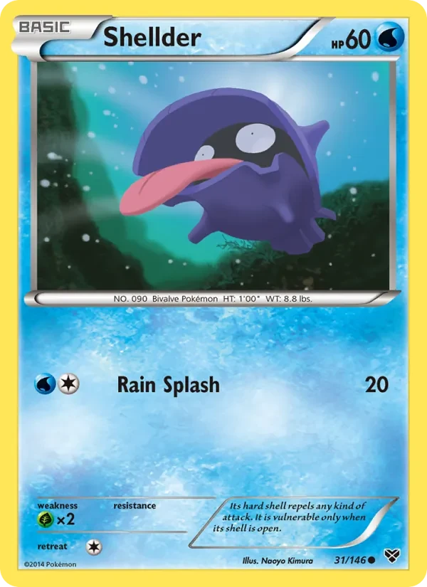 Shellder 31/146 XY Pokémon Karte