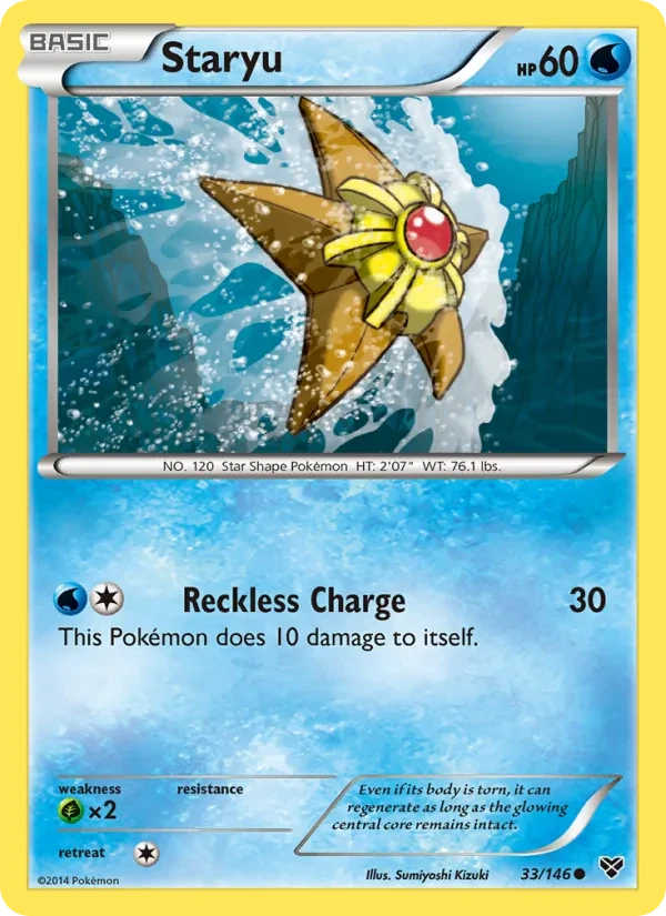 Staryu 33/146 XY Pokémon card