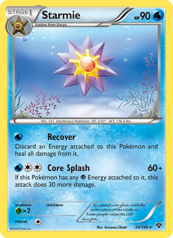 Starmie 34/146 XY Pokémon card