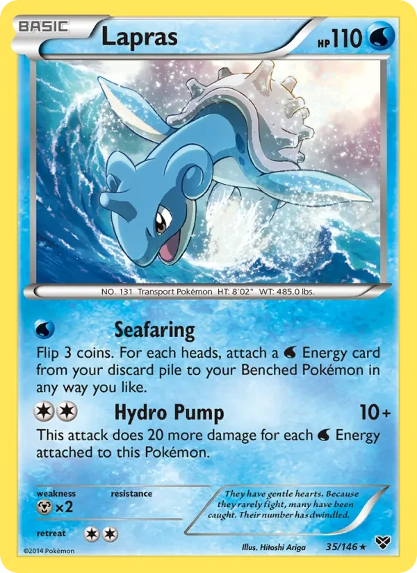 Lapras 35/146 XY Pokémon card