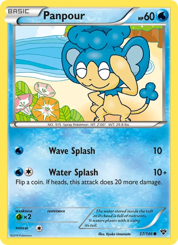 Panpour 37/146 XY Pokémon card