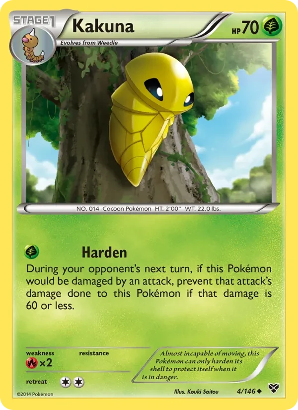 Kakuna 4/146 XY Pokémon card