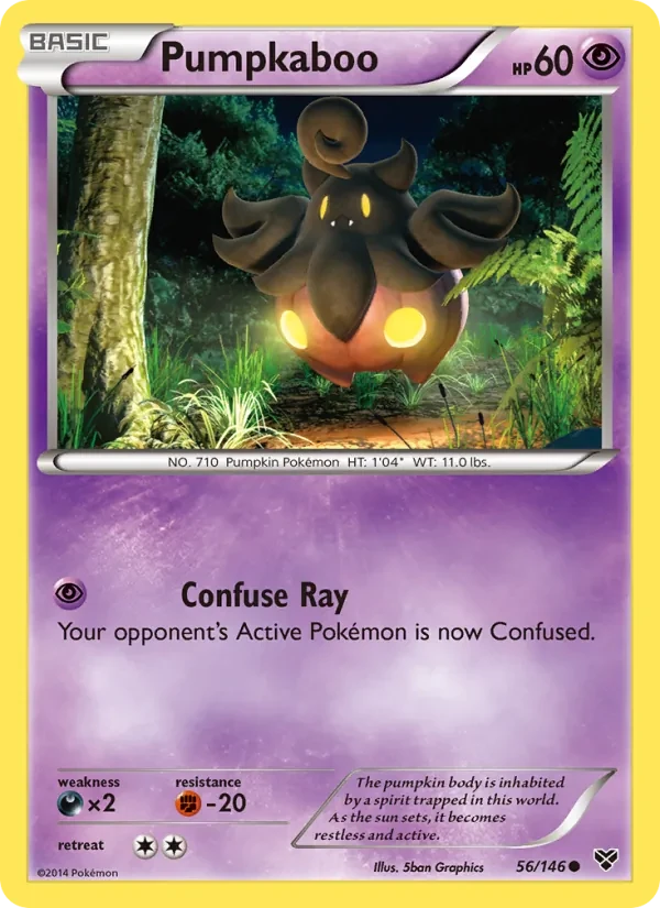 Pumpkaboo 56/146 XY Pokémon card