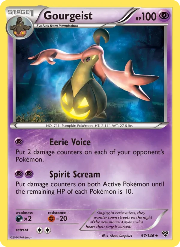 Gourgeist 57/146 XY Pokémon Karte