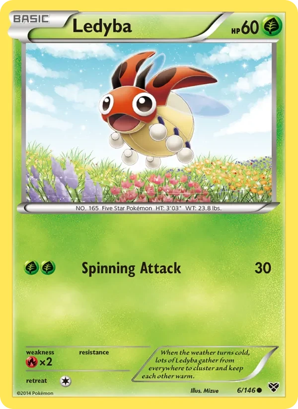 Ledyba 6/146 XY Pokémon card