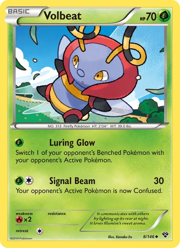 Volbeat 8/146 XY Pokémon card