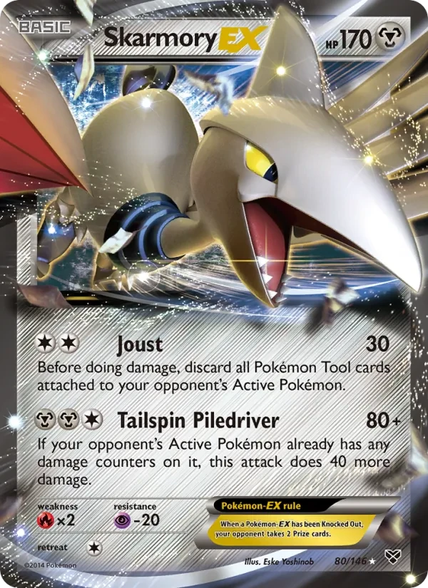 Skarmory EX 80/146 XY Pokémon card