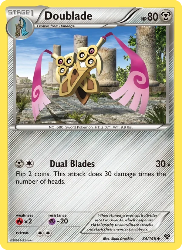 Doublade 84/146 XY Pokémon card